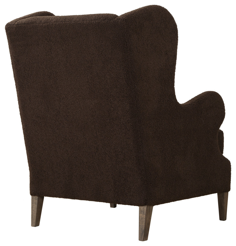 Uttermost Serpentine Brown Fabric Accent Chair
