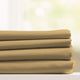 Egyptian Cotton Feel Coolest Soft, 4-Piece Sheet Deep Pockets, Gold, Queen