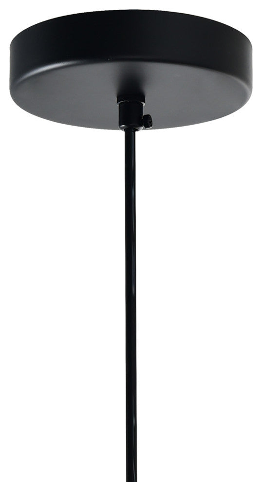 Glass Light Down Mini Pendant, Transparent Smoke, 16 Inches