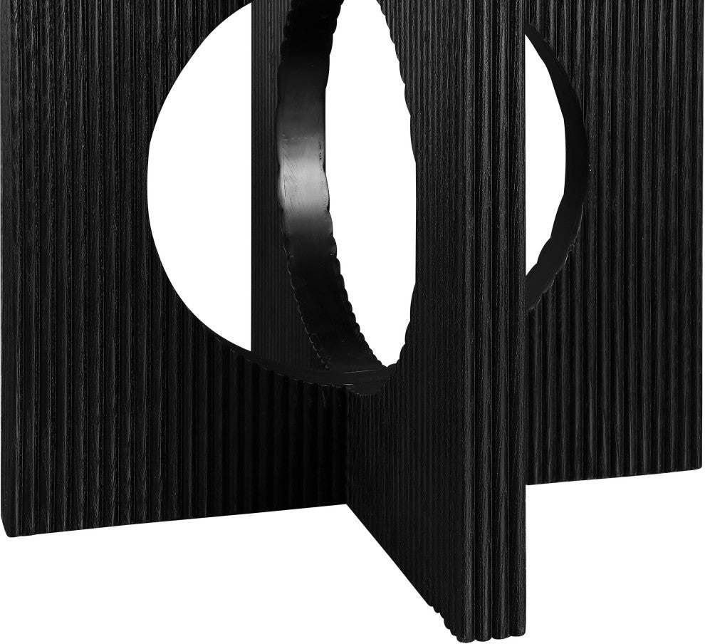Rivas Dining Table, Black, Round
