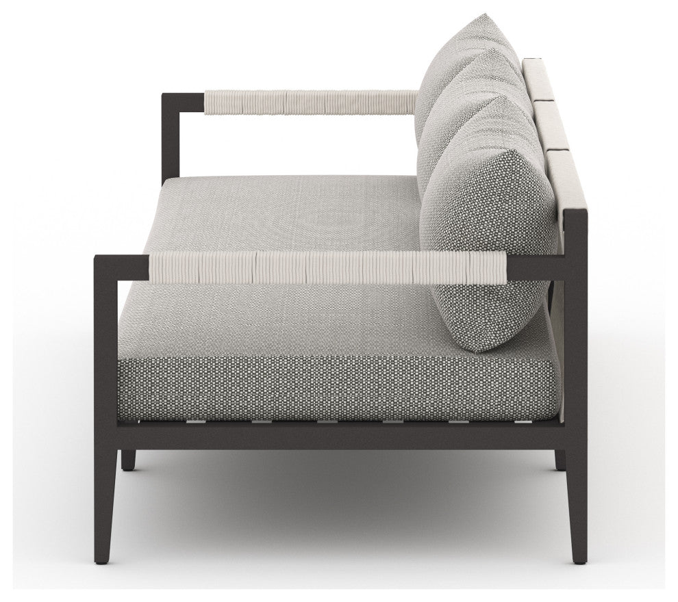 Sherwood Outdoor Sofa-93"-Bronze/Ash