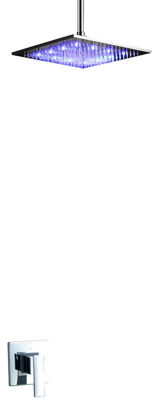 Briano MultiColor Water Powered Shower Solid Brass Built in Mixer