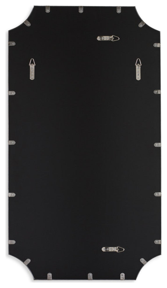 Uttermost Lennox Nickel Scalloped Corner Mirror 09710