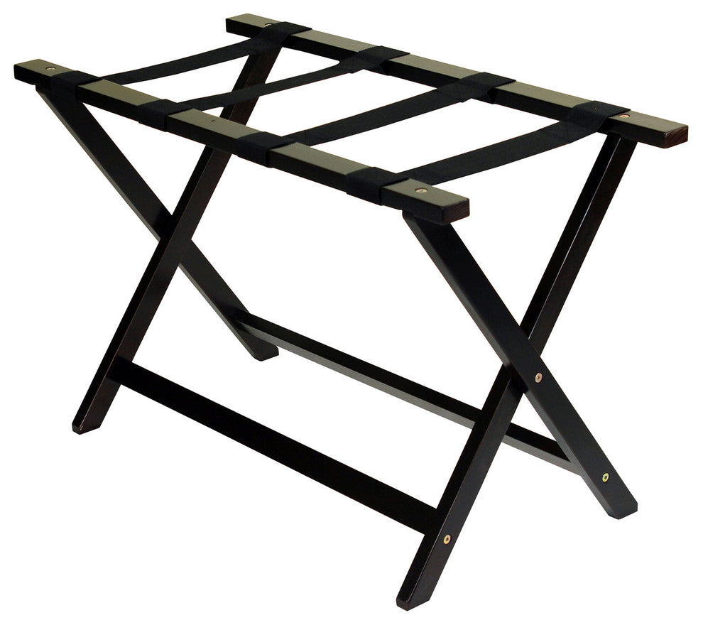 Heavy Duty 30" Extra Wide Luggage Rack, Espresso