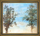Hercules Seghers Two TreesFramed Premium Canvas Print, 16"x20"