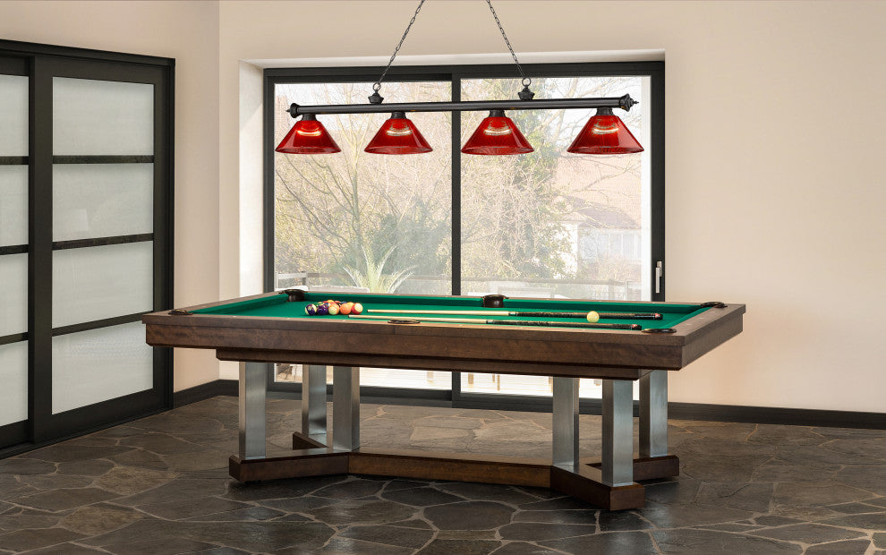 Zlite 2306-4BP-ARBG 4-Light Billiard, Burgundy