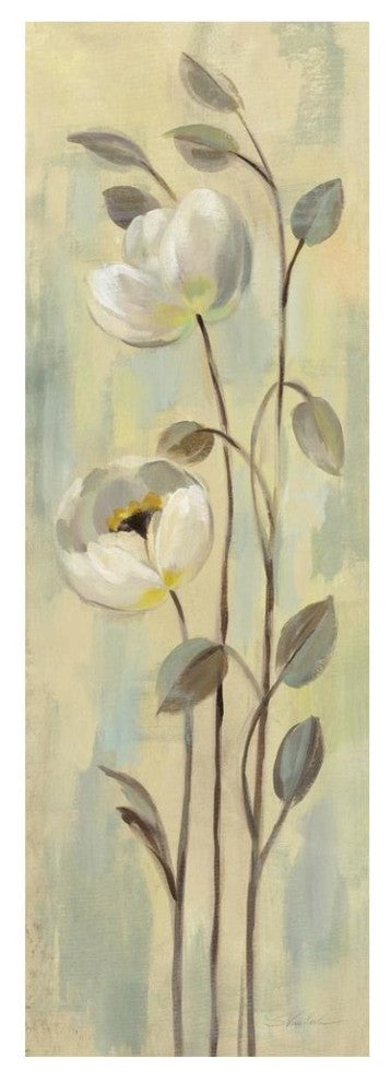 "Neutral Anemone Branches II" Digital Paper Print by Silvia Vassileva, 20"x56"