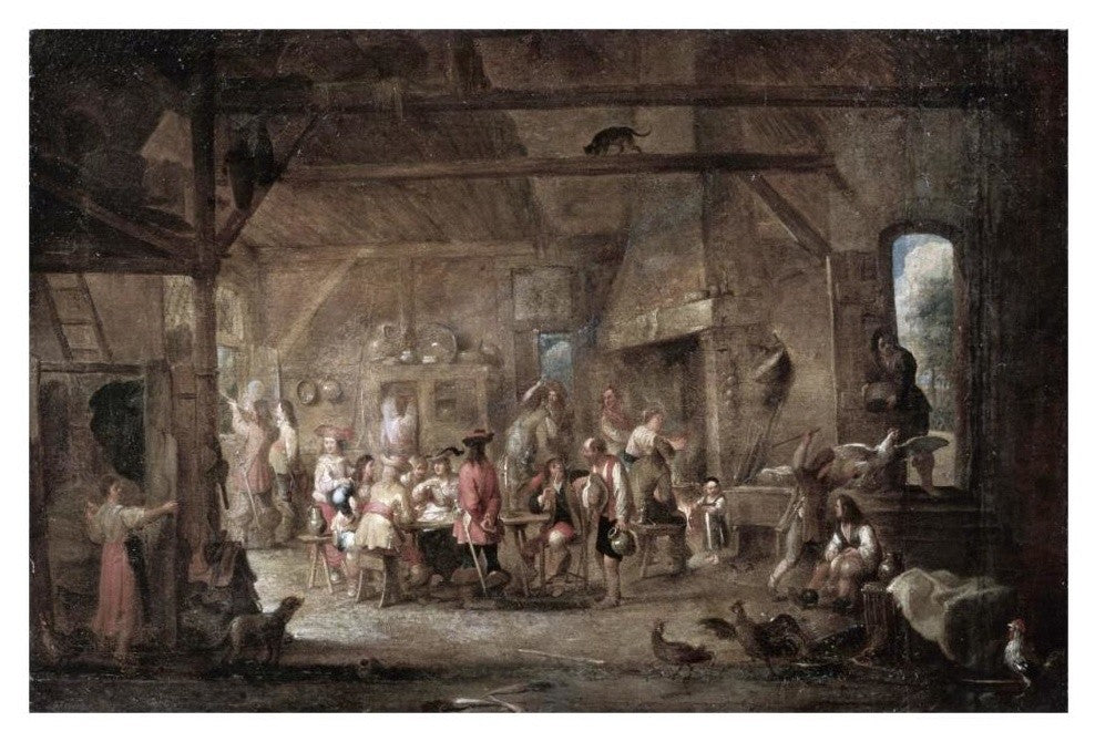 "At The Bar" Digital Paper Print by Cornelis de Wael, 32"x22"