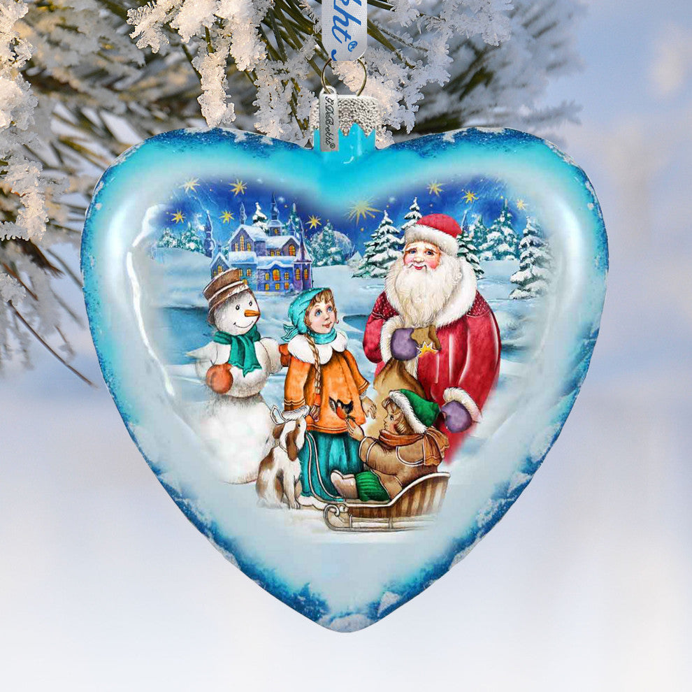 Hand Painted Scenic Glass Ornament Limited Edition Trip