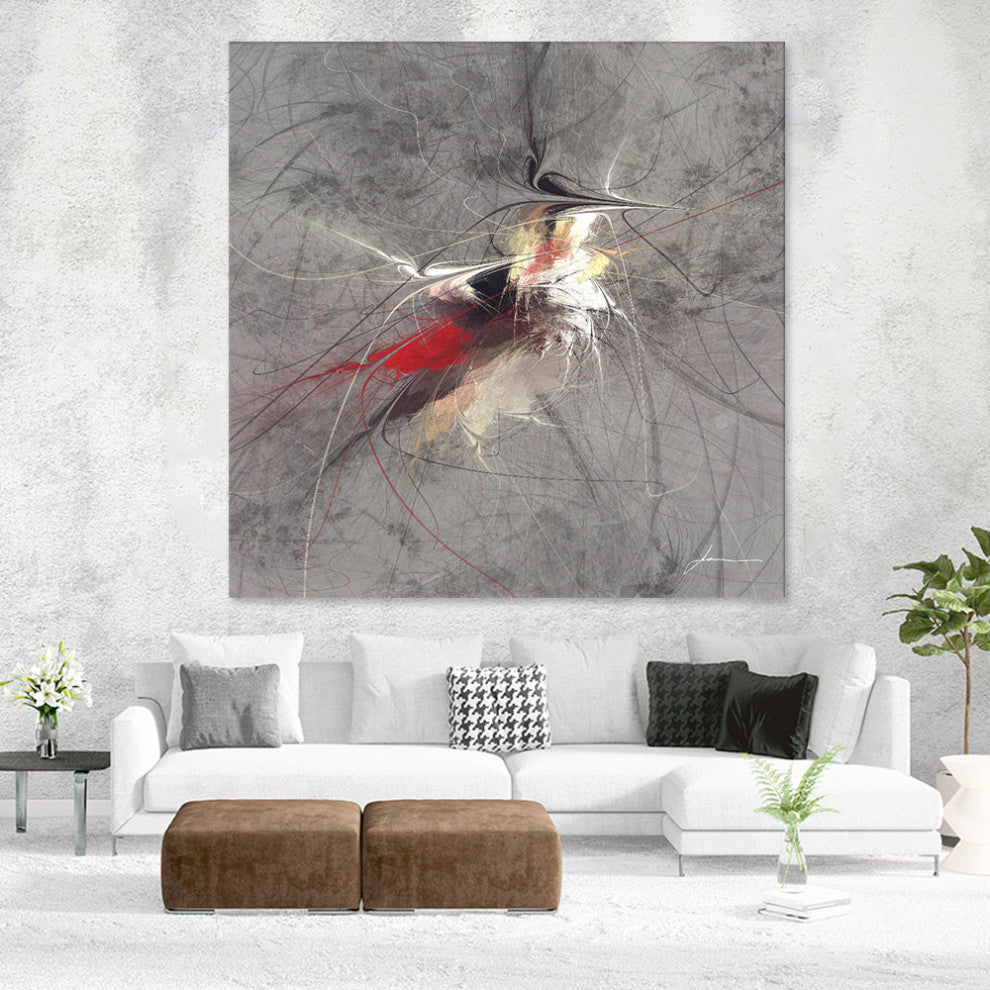 "Paint Swirl I" Fine Art Giant Canvas Print, 54"x54"