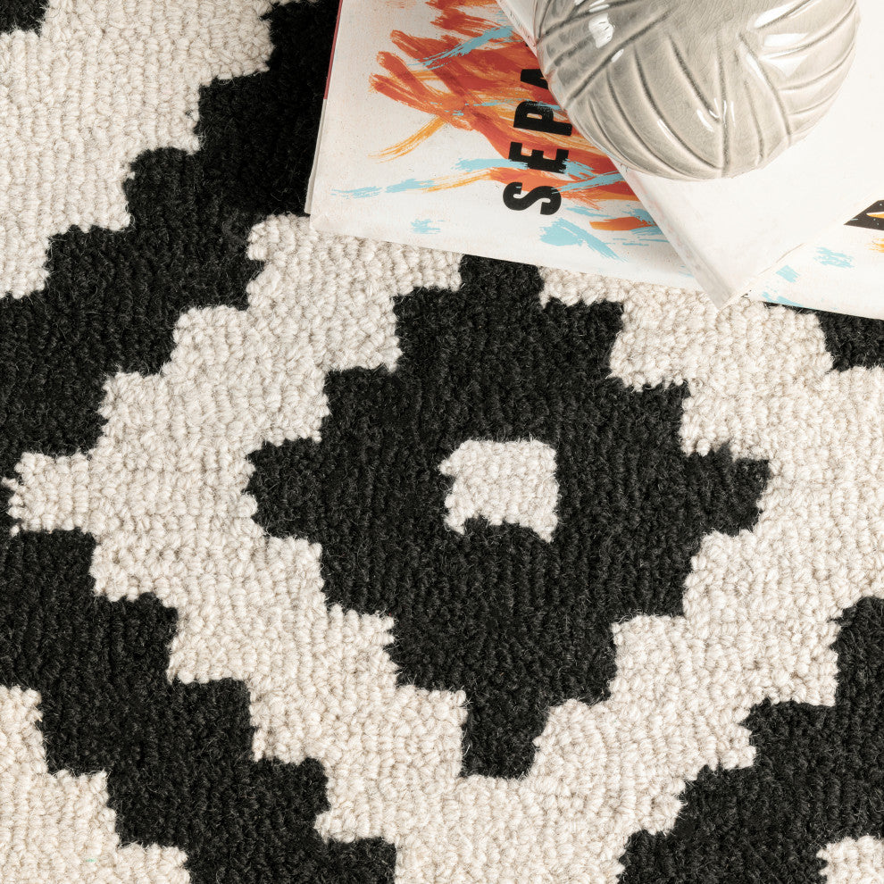 Nuloom Hand-Tufted Geometric Tuscan Rug, Beige 10'x14'