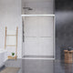 Ennis By Pass Framed Shower Door, Clear Glass, Polished Chrome, 60" W X 76" H