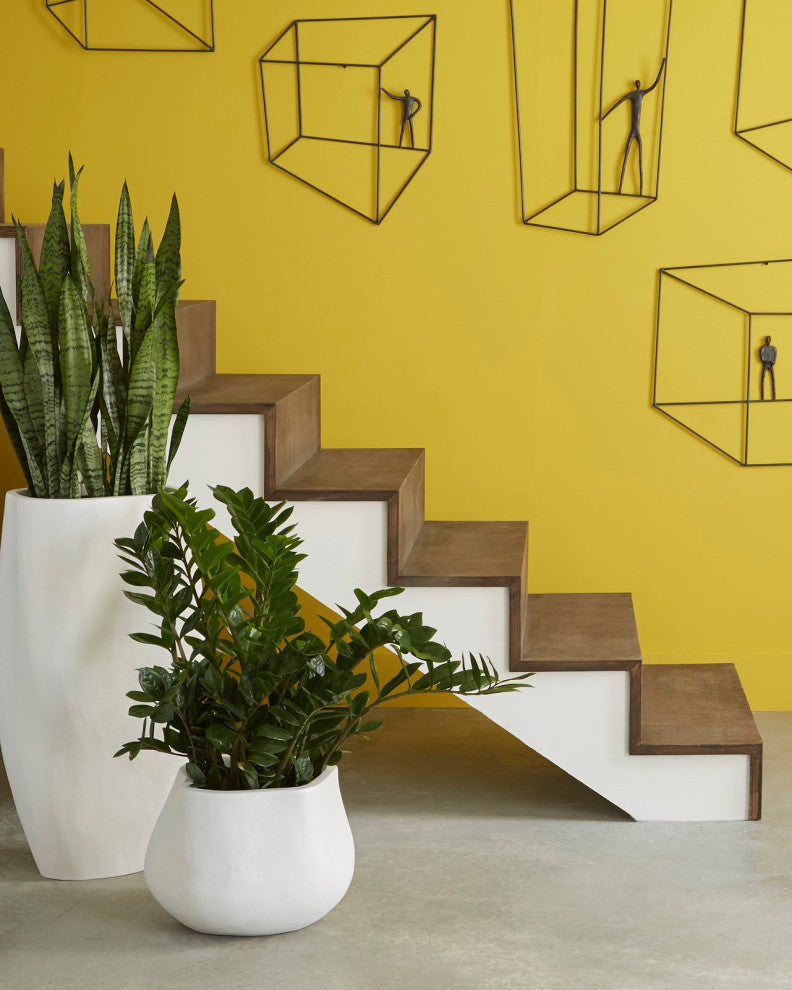 Claire Planter, White, Large