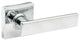 Craftsman Style Dummy Lever, Polished Stainless