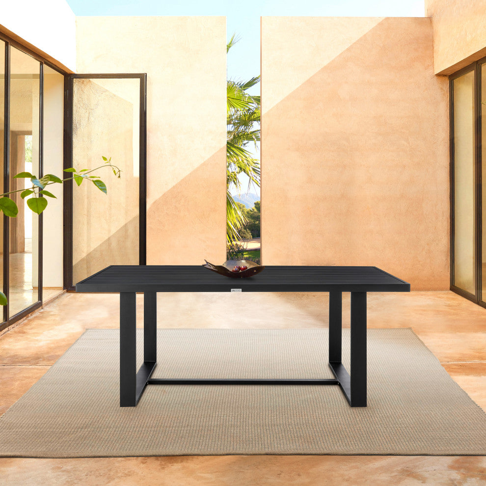 Alegria Outdoor Patio Dining Table, Aluminum