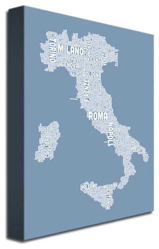 'Italy in Blue' Canvas Art by Michael Tompsett