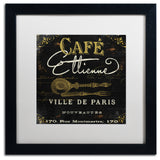 Color Bakery 'La Cuisine II' Art, Black Frame, White Matte, 16"x16"