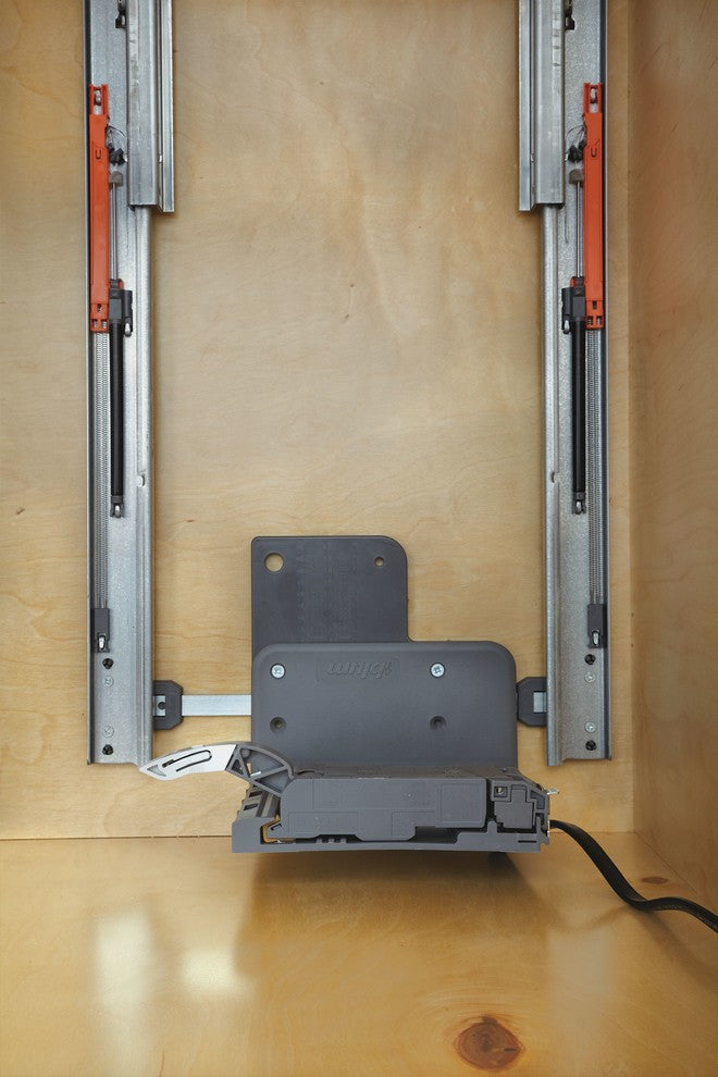 Double 50 Qt SERVO-DRIVE Bottom Mount Waste Container Rev-A-Shelf 4WCSD-2150DM-2