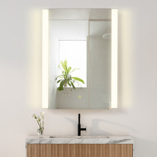 Serra Frameless Surface-Mount LED Lighted Bathroom Medicine Cabinet, 24"