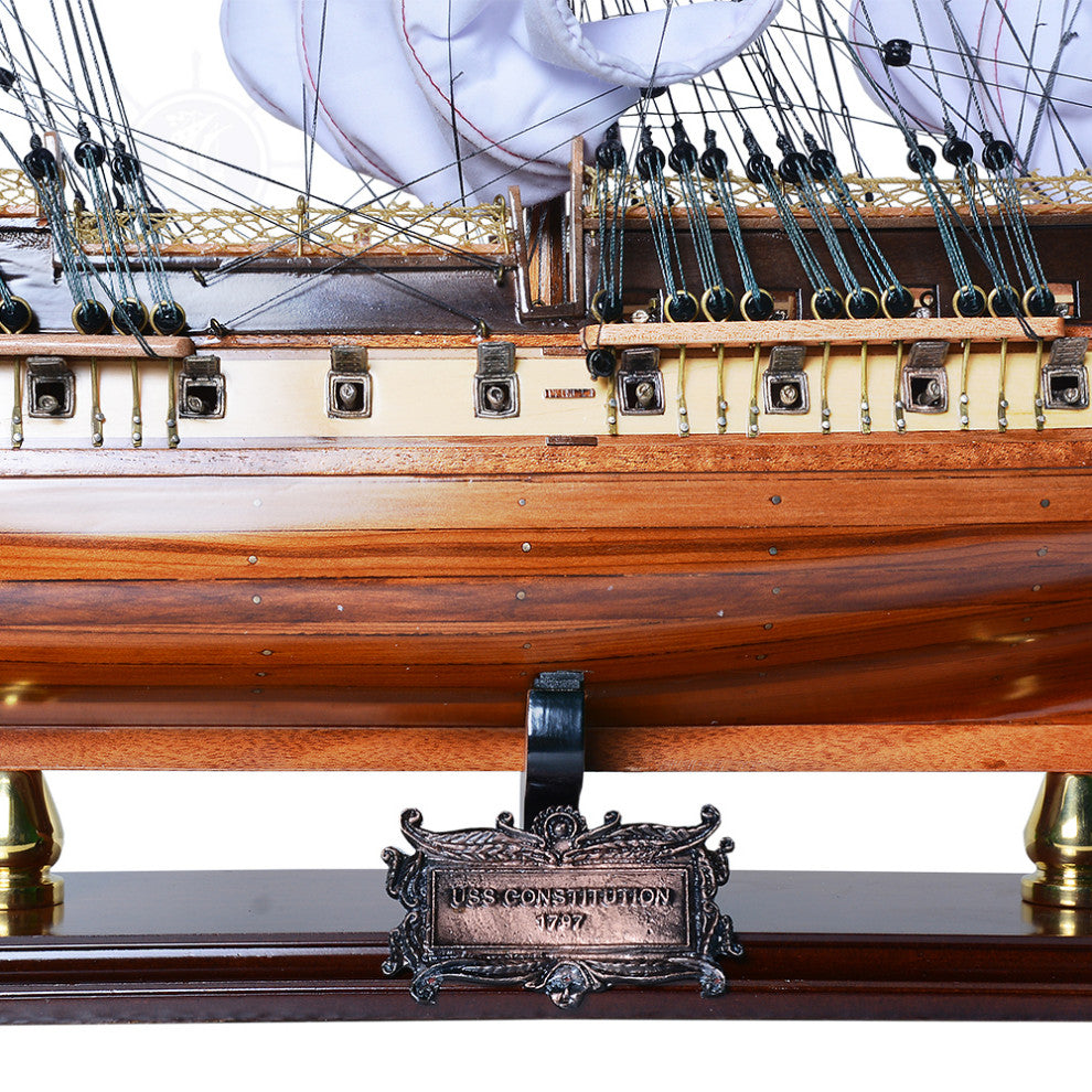 USS Constitution Limited Edition Full Crooked Sails Only 100 Units