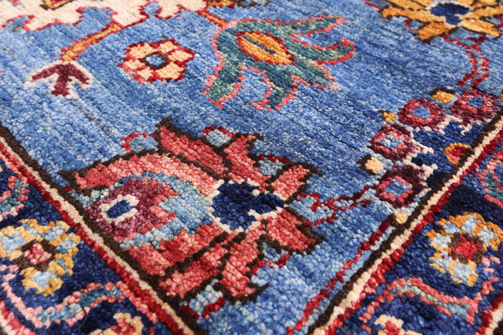 Runner Persian Fine Serapi Hand Knotted Wool Rug 2' 7" X 7' 11" - Q12686