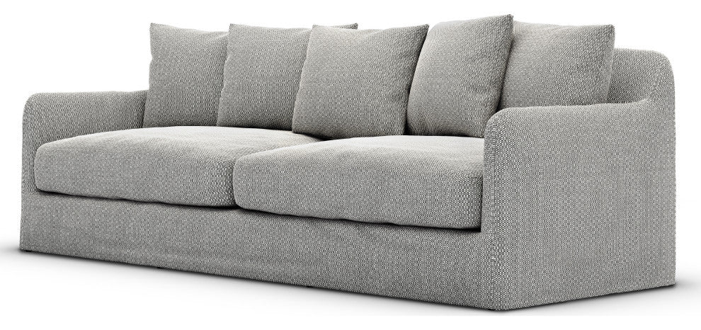 Dade Outdoor Sofa-90"-Faye Ash