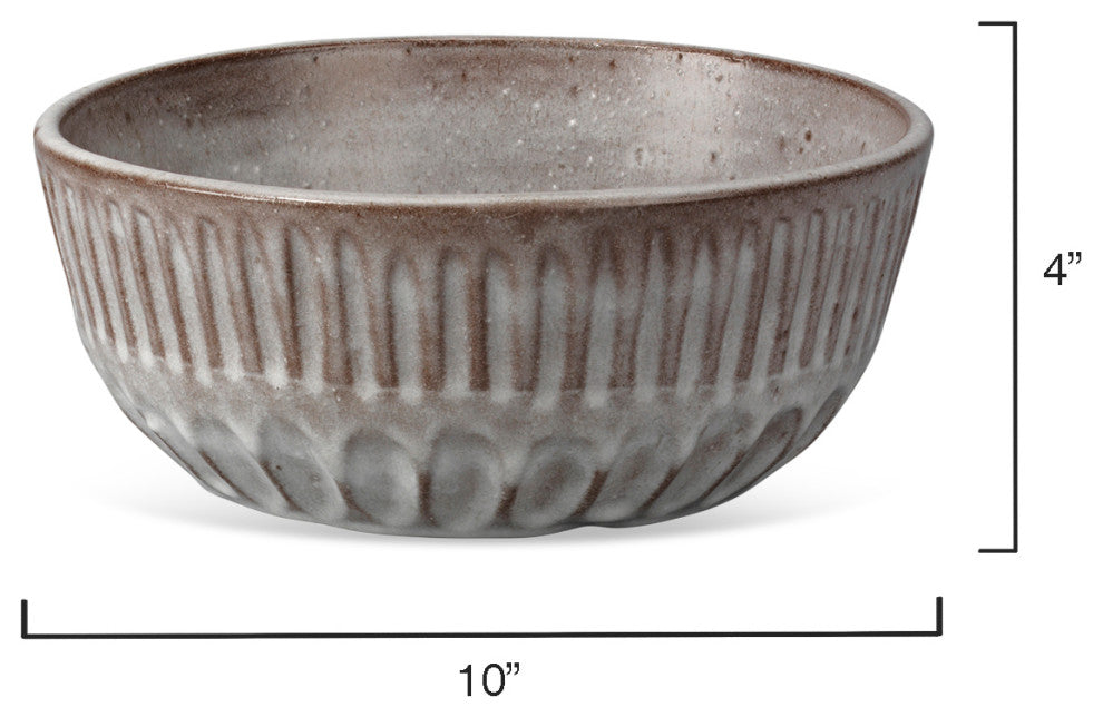 Cradle Bowl, Gray Ceramic