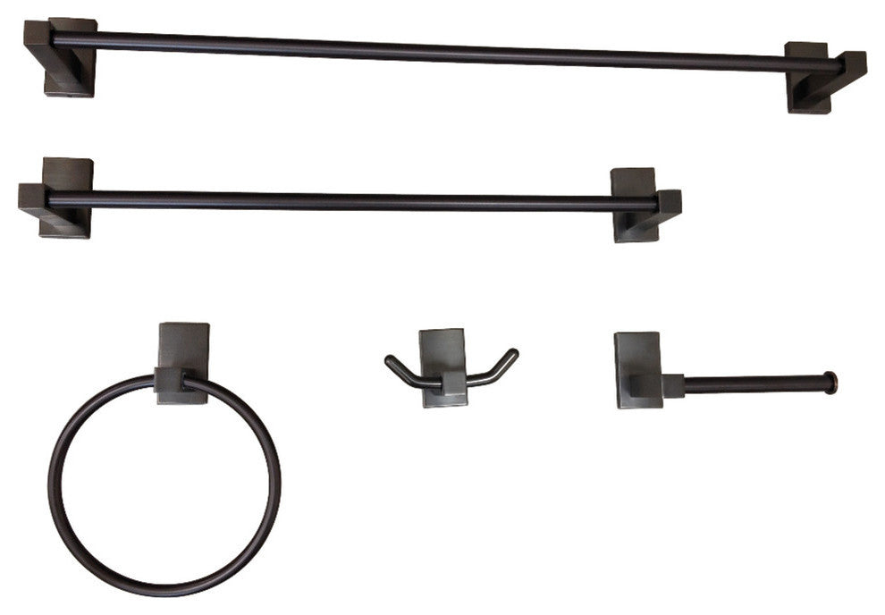 Kingston Brass 5-Piece Bathroom Accessory Set, Oil Rubbed Bronze