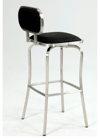 Modern Swivel Counter Stool, Black