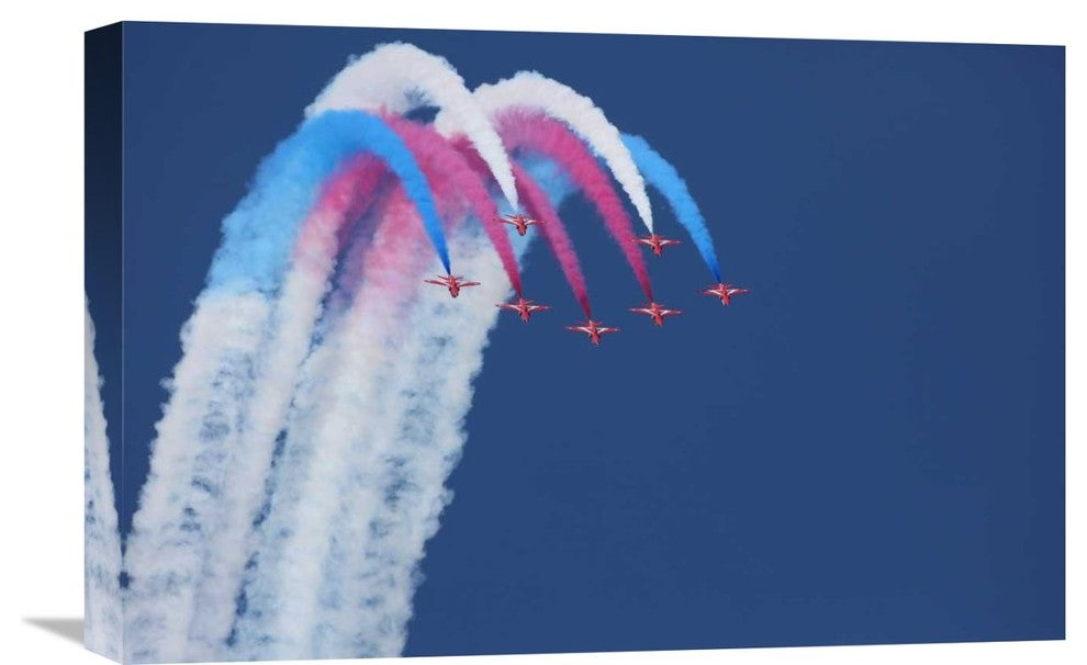 "Red Arrows" Stretched Canvas Giclee by Jonathan Simons, 22x15"