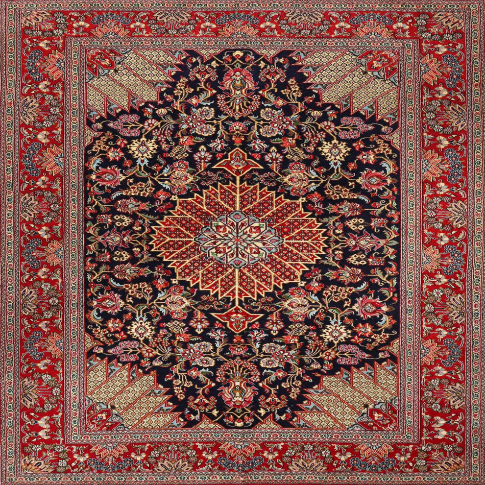 Ahgly Company Indoor Square Traditional Area Rugs, 3' Square