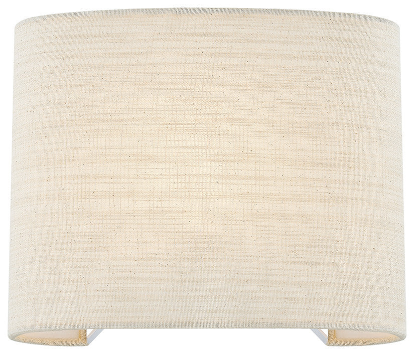 ADA Wide Oval Fabric Wall Sconce