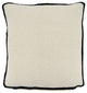 Down Filled Throw Pillow With Reversible Design, 18"x18", Black/White