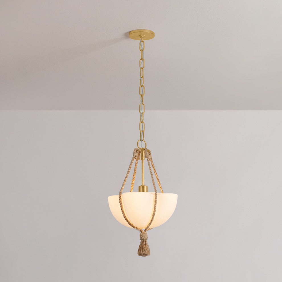 Hudson Valley Lighting Amberley Pendant, Vintage Gold Leaf