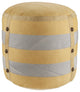 Rustic Farmhouse Striped Pouf