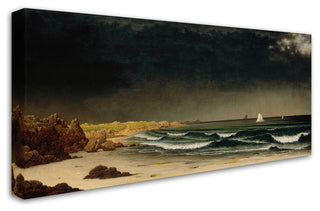 Martin Johnson Heade 'Approaching Storm' Canvas Art, 19 x 10