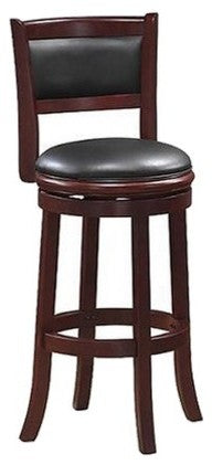 24" Augusta Swivel Stool, Cherry
