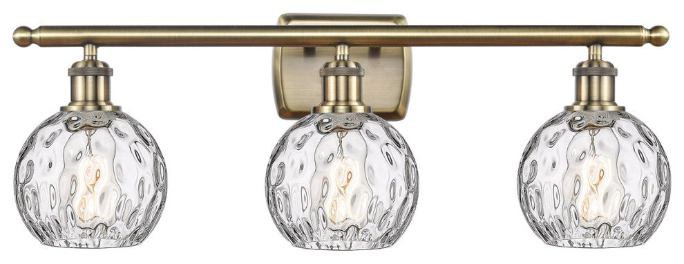 Innovations 516-3W-AB-G1215-6 3 Light Bath Vanity Light, Antique Brass