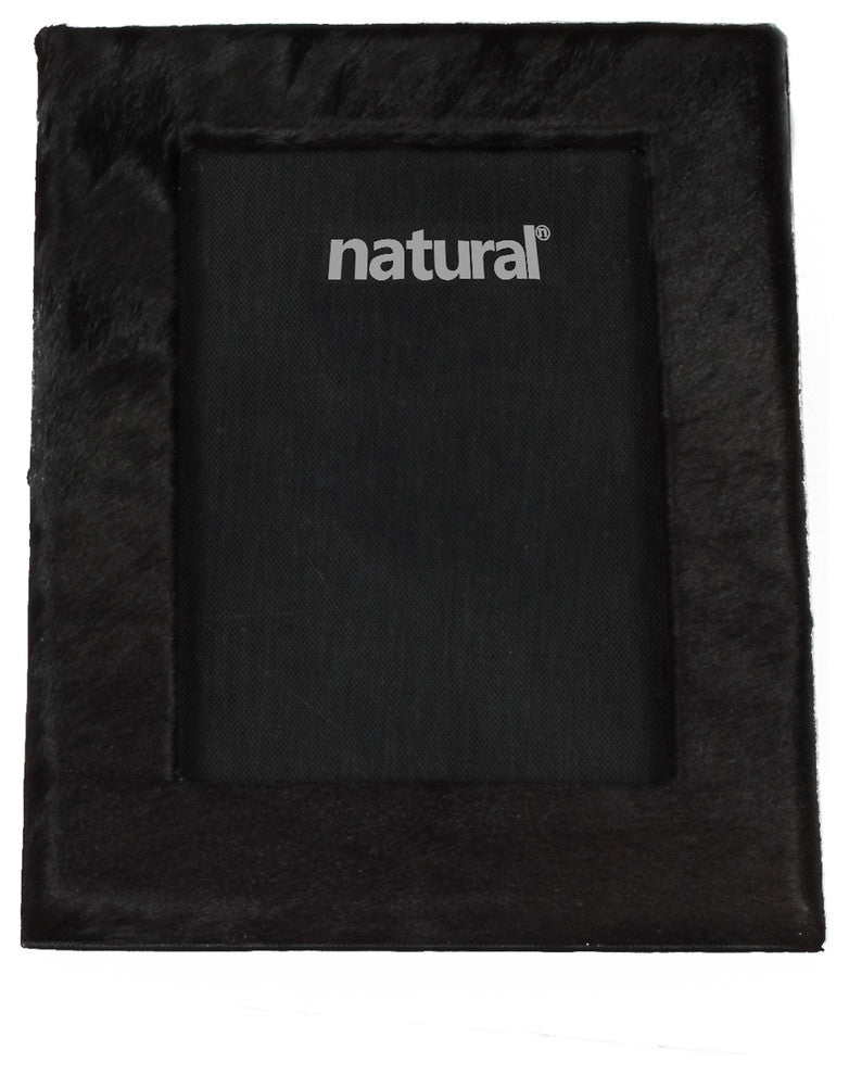 Durango Cowhide Picture Frame, 5"x7", Black
