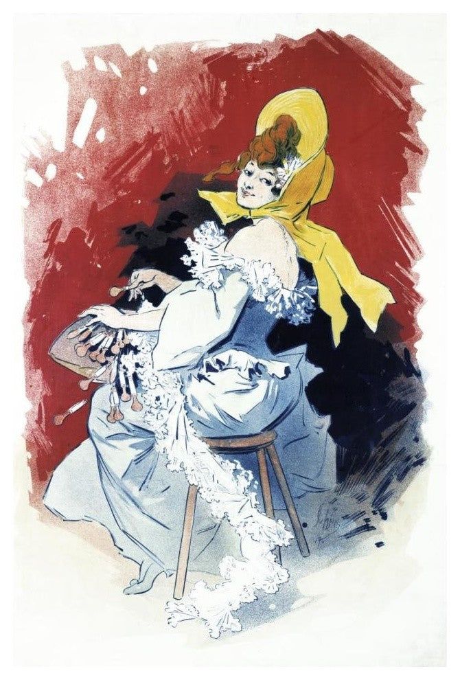 "La Dentelliï¿½re" Digital Paper Print by Jules Cheret, 30"x42"