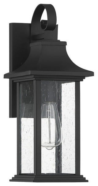 Hancock Matte Black 1-Light Outdoor Sconce, 7x17