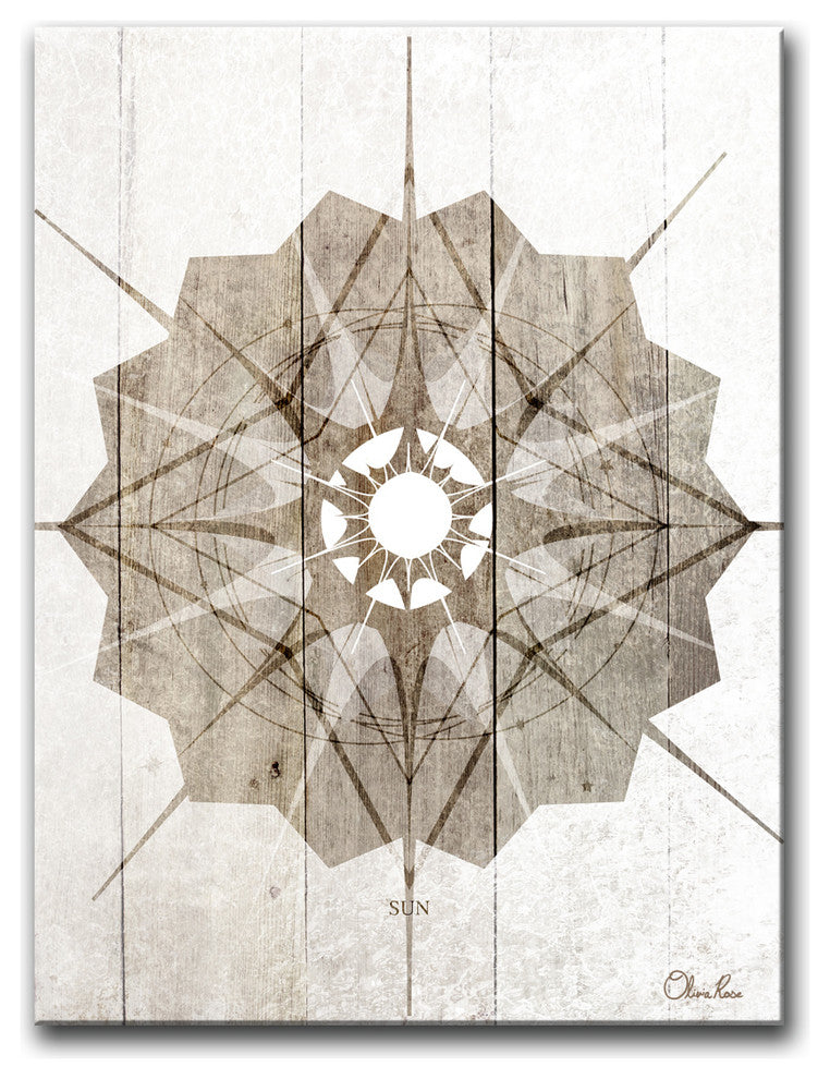 Ready2HangArt Inspirational 'Sun Star III' Wrapped Canvas Wall Art