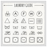 "Laundry Guide" Framed Painting Print, 12x12