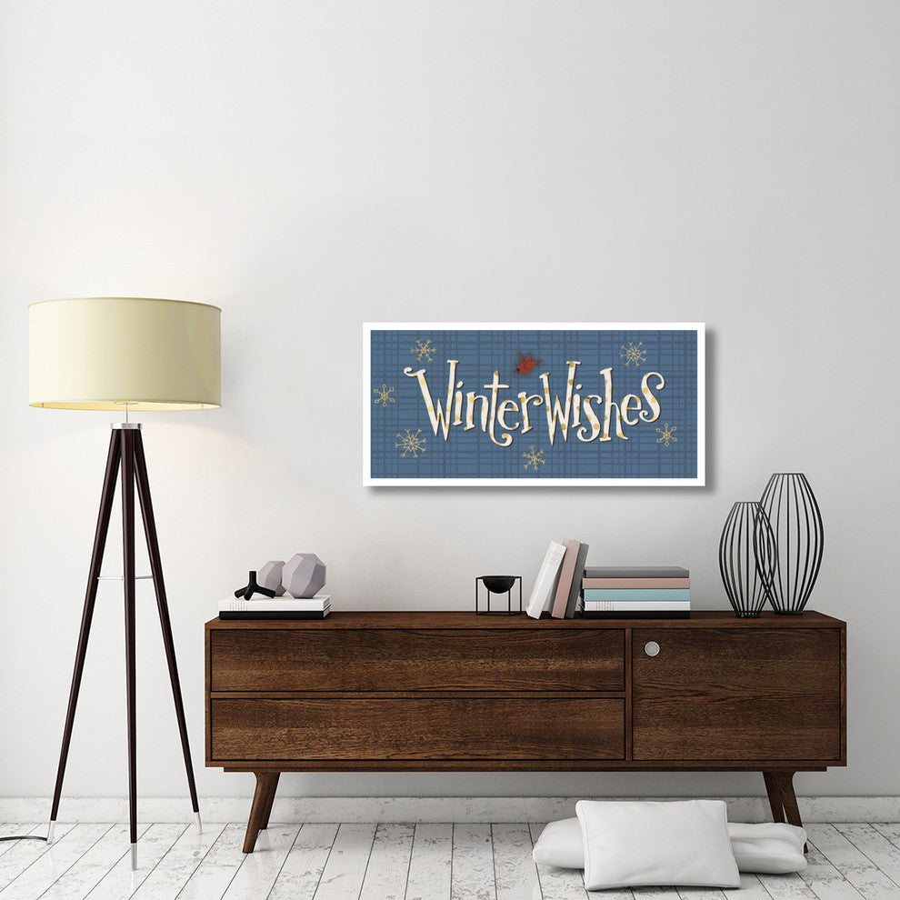 "Snowmen Season V" Digital Paper Print by Anne Tavoletti, 46"x22"