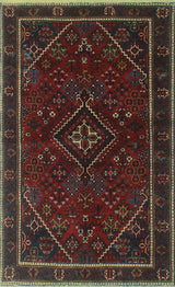 Fine Vintage Distressed Ariannie Red Rug
