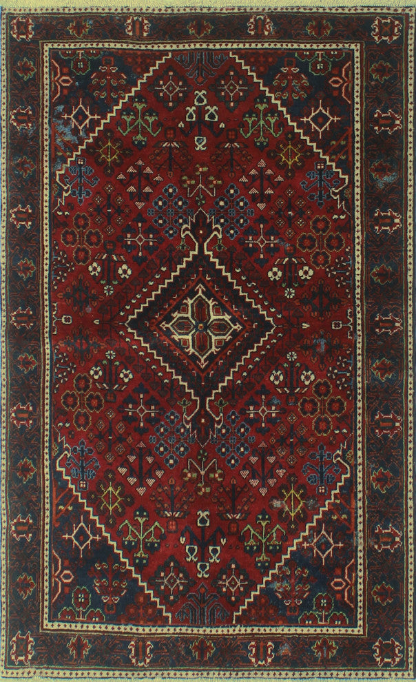 Fine Vintage Distressed Ariannie Red Rug