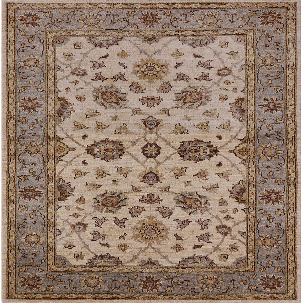 Ahgly Company Indoor Square Mid-Century Modern Area Rugs, 3' Square
