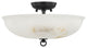 Somerset 3 Light Semi Flush, Distressed Bronze