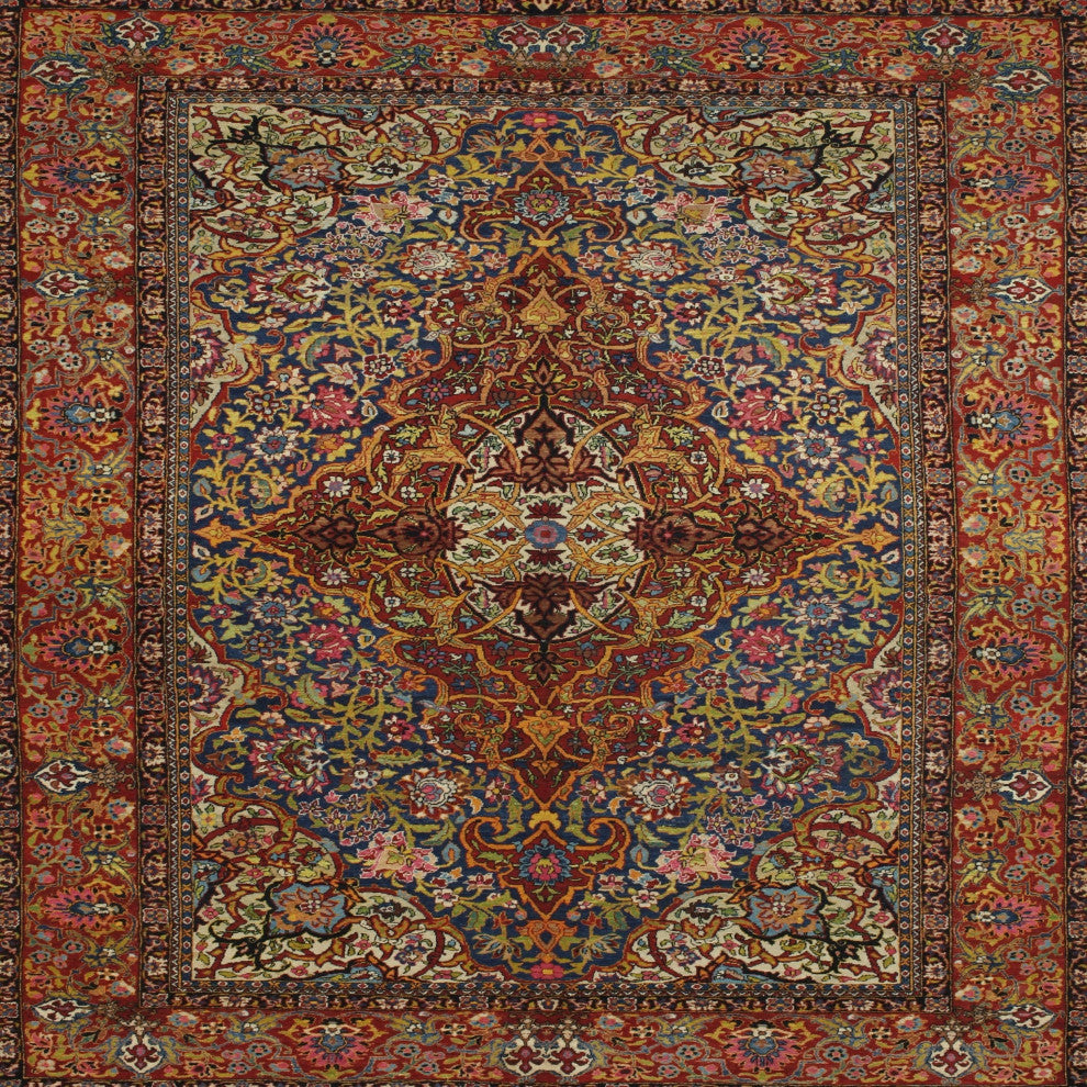 Ahgly Company Indoor Square Traditional Area Rugs, 5' Square