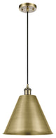 Ballston Cone Mini Pendant, Antique Brass, Antique Brass